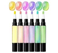 Super Flash High Clear Rainbow Nail Liner Pen Ice Crystal Crushed Diamond Smooth Fine Drawing Brush Long Lasting Shimmer Bulk Supply For Professional Nail Salon Handmade