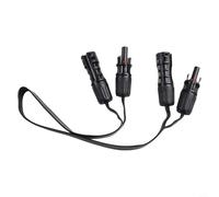 Super Flat Solar Panel Connector Cable 0.5 Meter Pair Compatible with 1500V DC Systems Copper Conductors