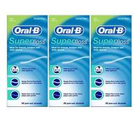 Super Floss, 50 Pre-Cut Strands, Mint - Pack of 3