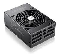 Super Flower Leadex Titanium 1600W 80+ Titanium, ATX 3.1, W/12V-2x6(2x8pin - 16pin Native Cables)*2, 10 Years Warranty, ECO Mode, Full Modular, Dual Ball Bearing Fan, SF-1600F14HT ATX 3.1