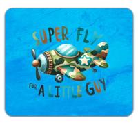 Super Fly for a Little Guy Plane Flying Pilot Mouse Mat Pad 24cm x 19cm