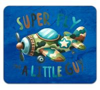Super Fly for a Little Guy Plane Flying Pilot Mouse Mat Pad 24cm x 19cm
