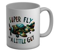 Super Fly for a Little Guy Plane Flying Pilot Mug White 11oz Large Cup