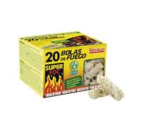 Super Foc Fireballs for Lighting Wood Ecological Wax 20 Units