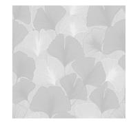 Super fresco Gingko Leaves - Silver Wallpaper