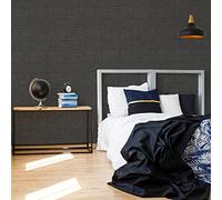 Super fresco Illusion Geometric Charcoal Wallpaper