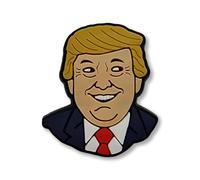 Super Funny Cheeky Smiling Trump Wit Red Tie USA America Croc Charm - MEME