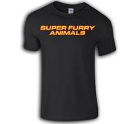 Super Furry Animals T-Shirt | Britpop 90s | Welsh (UK, Alpha, L, Regular, Regular, Black)