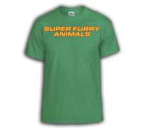 Super Furry Animals T-Shirt | Britpop 90s | Welsh (UK, Alpha, L, Regular, Regular, Green)