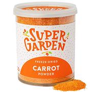Super Garden Carrot Powder - Freeze Dried Vegetables Rich in Vitamins & Minerals - Natural Food Colouring for Smoothies, Soups & Baking - Pure Vegan Cooking Ingredient - 160g