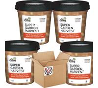Super Garden Harvest Soup 400g - Delicious blend made with vine-ripened tomatoes, zucchini, green chickpeas and spinach | Suitable for Vegans | VIMIX (04 Packs)