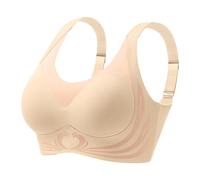 Super Gather Push Up Bra, Wireless Push-Up, Back Smoothing, Comfortable Gather, Lift Bra - Women's Beige