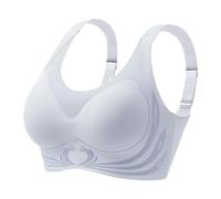 Super Gather Push Up Bra, Wireless Push-Up, Back Smoothing, Comfortable Gather, Lift Bra - Women's Grey