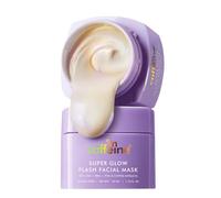 Super Glow Flash Facial 25% AHA+BHA+PHA Face Mask | 5 Mins Glow Face Pack | Instant Brightening | Unclogs Pores, Removes Blackhead & Dead Skin | Tan Removal | Color Changing Mask - 50gm