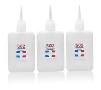Super Glue - 3 Pack 502 Quick Dry Strong Glue Adhesive, for Plastic Wood Metal Ceramic Leather