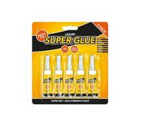 Super Glue 3g Pack of 5 | Liquid Fast Drying Strong Adhesive | Multi-Surface Instant Repair Glue for Metal, Plastic, Wood & Ceramic | Mega Fix High Strength Super Glue Tube Set