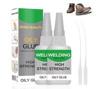 Super Glue All Purpose, 2025 New Welding High-strength Oily Glue, Multi-Function Wood Glue Strong for Furniture, Universal Superglue for Plastic, Wood, Metal, Ceramic, Leather (2PCS)