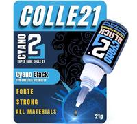 Super Glue Colle21 Noir - 21g: The Ultra-Precise and Durable Black Cyanoacrylate Super Glue for Modeling and Technical Repairs