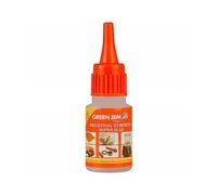 Super Glue High Strength Green Jem Strong Bottles Cyanoacrylate 20G, Formulation Super-Fast Bonding - Ideal for Vertical Surfaces, Easy To Use, (1 Pcs)