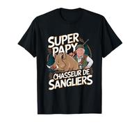 Super Grandpa Wild Boar Hunter Retirement Hunting Gift Idea T-Shirt