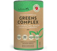 Super Greens Complex - Premium Vegan Fibre Superfood with Spirulina Barley Grass