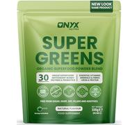 Super Greens Powder 30 Superfoods Blend with Spirulina Wheatgrass Chlorella Acai & Maca | Digestive Enzymes Probiotics Fibre Iron Vitamins | Vegan Gluten Free Natural Flavour | 300g 30 Servings
