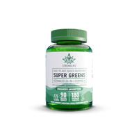 Super Greens Powder Supplement Capsules - 180 - Blend of 26 Ingredients - 3 Month Supply - Superfoods Daily Source of Nutritious Greens - with Matcha & Chlorella
