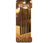 Super Grip Bobby Pins - Women's 1.9 Inch - Easy, Secure, All Hair Types - Handy Reusable Tin (Brown - 60 Ct Approx)