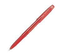 PILOT Set of 3 Super Grip Ballpoint Pens with Cap Medium Red