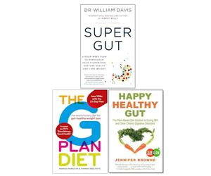 Super Gut, Happy Healthy Gut & The G Plan Diet 3 Books Collection Set