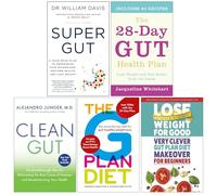 Super Gut, The 28 Day Gut Health Plan, Clean Gut, The G Plan Diet & Very Clever Gut Plan Diet Makeover for Beginners 5 Books Collection Set