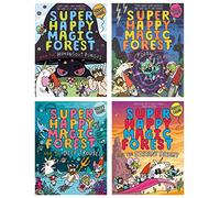 Super Happy Magic Forest Series by Matty Long 4 Books Collection Set (Humongous Fungus, Portals Of Panic, Deep Trouble & Distant Desert)