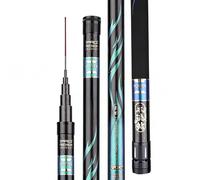 Super Hard Fishing Rod High Carbon Long-section 8M-16M Deep-water Bait-casting Rod for Lakes and Reservoirs(10m)