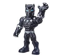 Super Hero Adventures Playskool Heroes Marvel Mega Mighties Black Panther Collectible 10" Action Figure, Toys for Kids Ages 3 & Up
