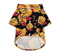 Super Hero Chicken Nuggets Hawaii Shirt Print Dog Clothes T-Shirt Beach for Puppy Cat 2XL