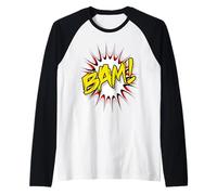 Super Hero Classic Bam! Action Bubble Raglan Baseball Tee