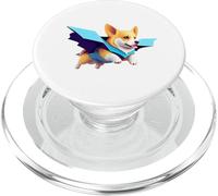 Super Hero Corgi with a Cape Super Dog PopSockets PopGrip for MagSafe