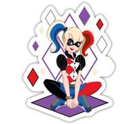 Super Hero Girls Harley Quinn Sticker Size S (10 x 10 cm)