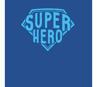 Super Hero Men's T-Shirt - Royal Blue - L - royal blue