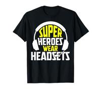 Super Heroes Wear Headsets - 911 Dispatcher Emergency Call T-Shirt