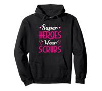 Super heroes wear scrubs - Medicine Doctor Hospital Doctor Pullover Hoodie