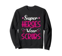 Super heroes wear scrubs - Medicine Doctor Hospital Doctor Sweatshirt