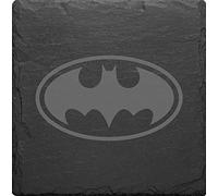 Super Heros Batman Superman Flash Wonder Slate Mat Engraved Set Of 4 Coasters (Batman)