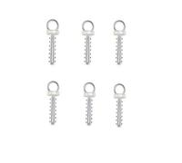 Super Idee Pack of 100 Hangers for Polystyrene Balls, Christmas Baubles and Eggs, Made of Plastic or Polystyrene, Plush Balls, Egg Hanger, Ball Hanger, Easter Eggs Pendant, 5 mm Diameter