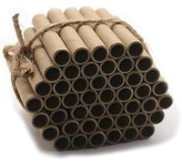 Super Idee Set of 200 Cardboard Tubes Filling 60 mm Length for Insect Hotel Wild Bee Nesting Aid House