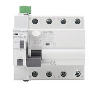 Super-Immunized Auto Rearmable Three-Phase Differential Switch with Automatic Reconnect 4P 40A 30mA 6Ka Class A. Differential Self-Retractable Differential Rearme Automatic Lane Din RCCB