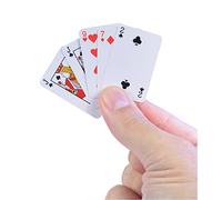 Worlds Smallest Super Impulse Miniature Replica Playing Cards with 54 Cards in Mini Format for Poker, Blackjack, Card Tricks, from 6 Years