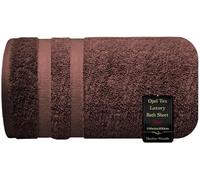 Super Jumbo Bath Sheet (100cm x 200cm-600GSM) 100% Egyptian Cotton Extra Large Bath Towel Super Soft Hotel Quality Towel Quick Dry XXL Bath Sheet Big Towels & Beach Towels (Brown)