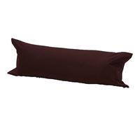 (Super King 6Ft (72"), Brown) Long Bolster Body Pillow with Free Case Amigozone