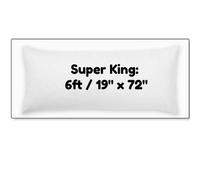 (Super King 6ft) Bolster Pillow Long Orthopedic Full Body Support Pregnancy Maternity Cushion Extra Fill Comfort in 5 Sizes